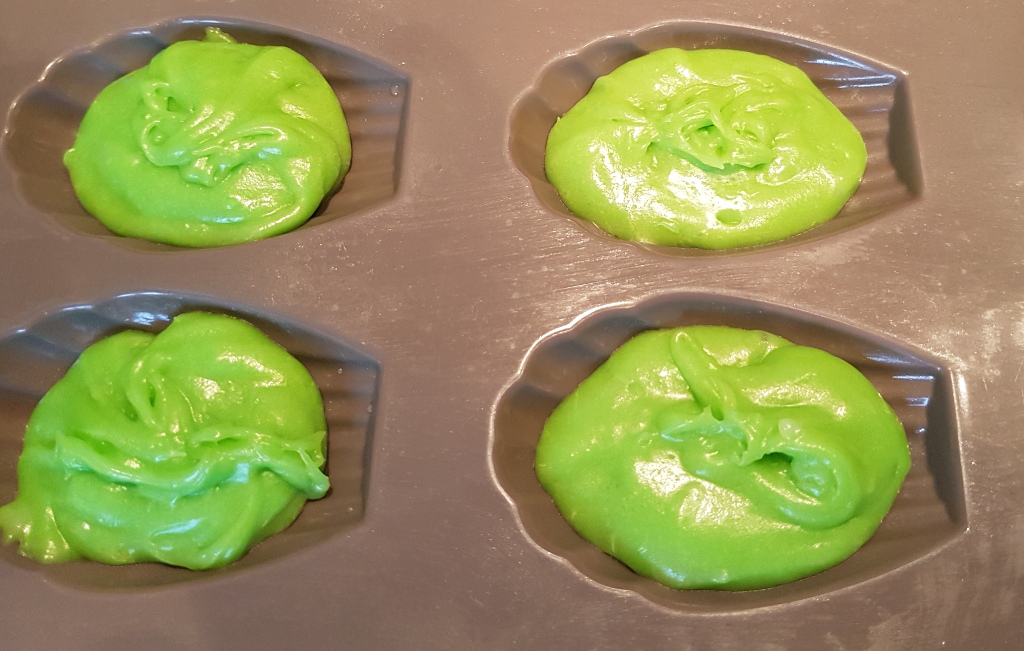 Pandan Madeleines Teig